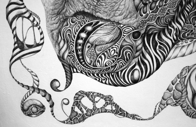 Original Documentary People Drawing by Alixire Colmant