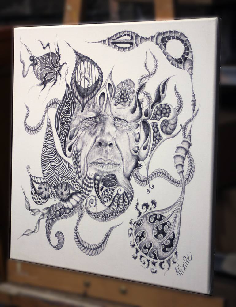 Original Figurative Pop Culture/Celebrity Drawing by Alixire Colmant