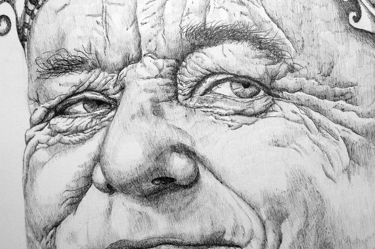 Original Documentary People Drawing by Alixire Colmant