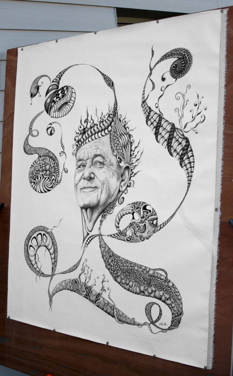 Original Documentary People Drawing by Alixire Colmant