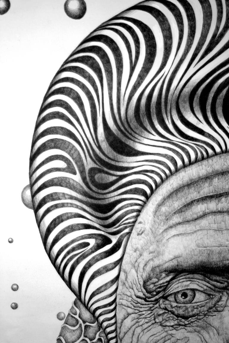 Original Documentary People Drawing by Alixire Colmant