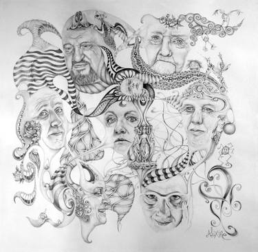 Print of Portrait Drawings by Alixire Colmant