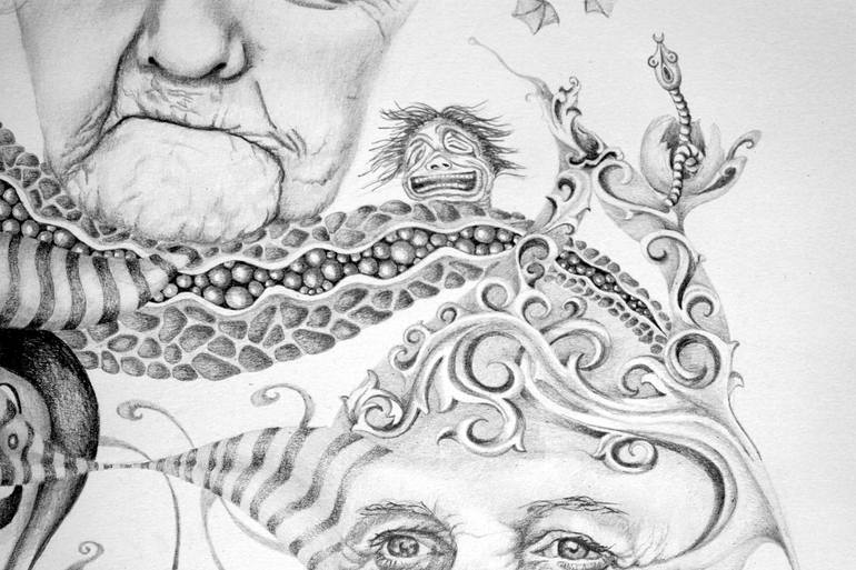 Original Figurative People Drawing by Alixire Colmant