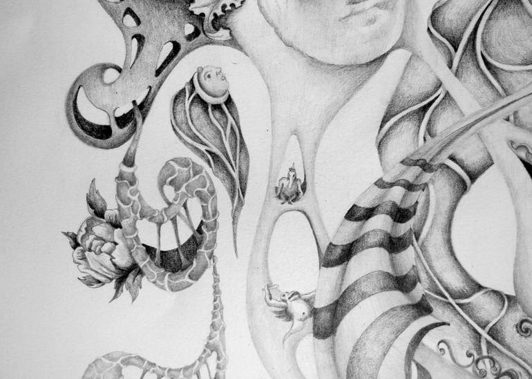 Original Figurative People Drawing by Alixire Colmant