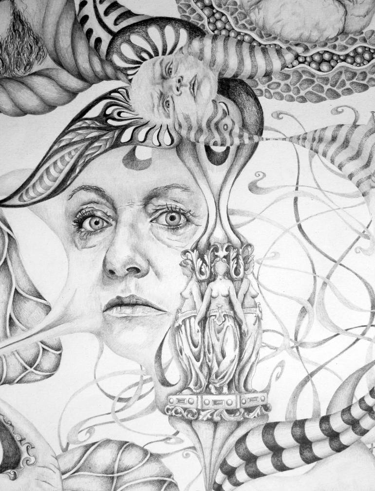 Original Figurative People Drawing by Alixire Colmant