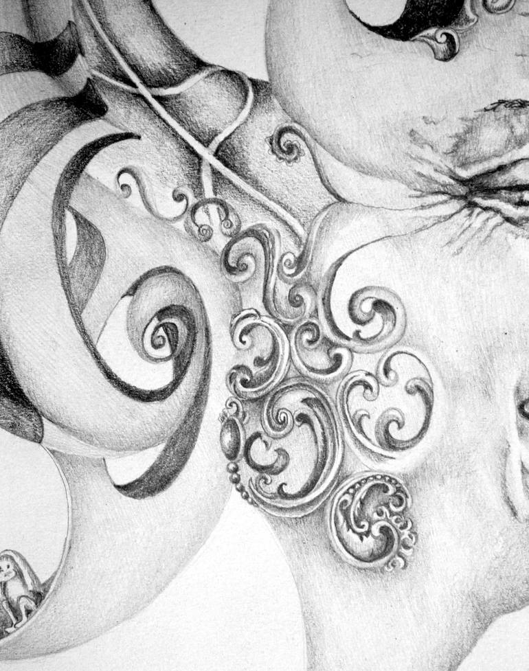 Original Figurative People Drawing by Alixire Colmant