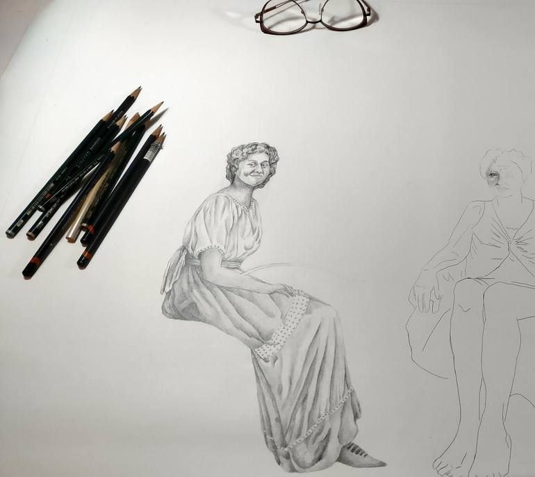 Original Figurative Other Drawing by Alixire Colmant