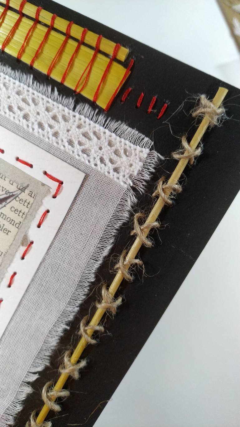 Original Abstract Expressionism Abstract Collage by Alixire Colmant