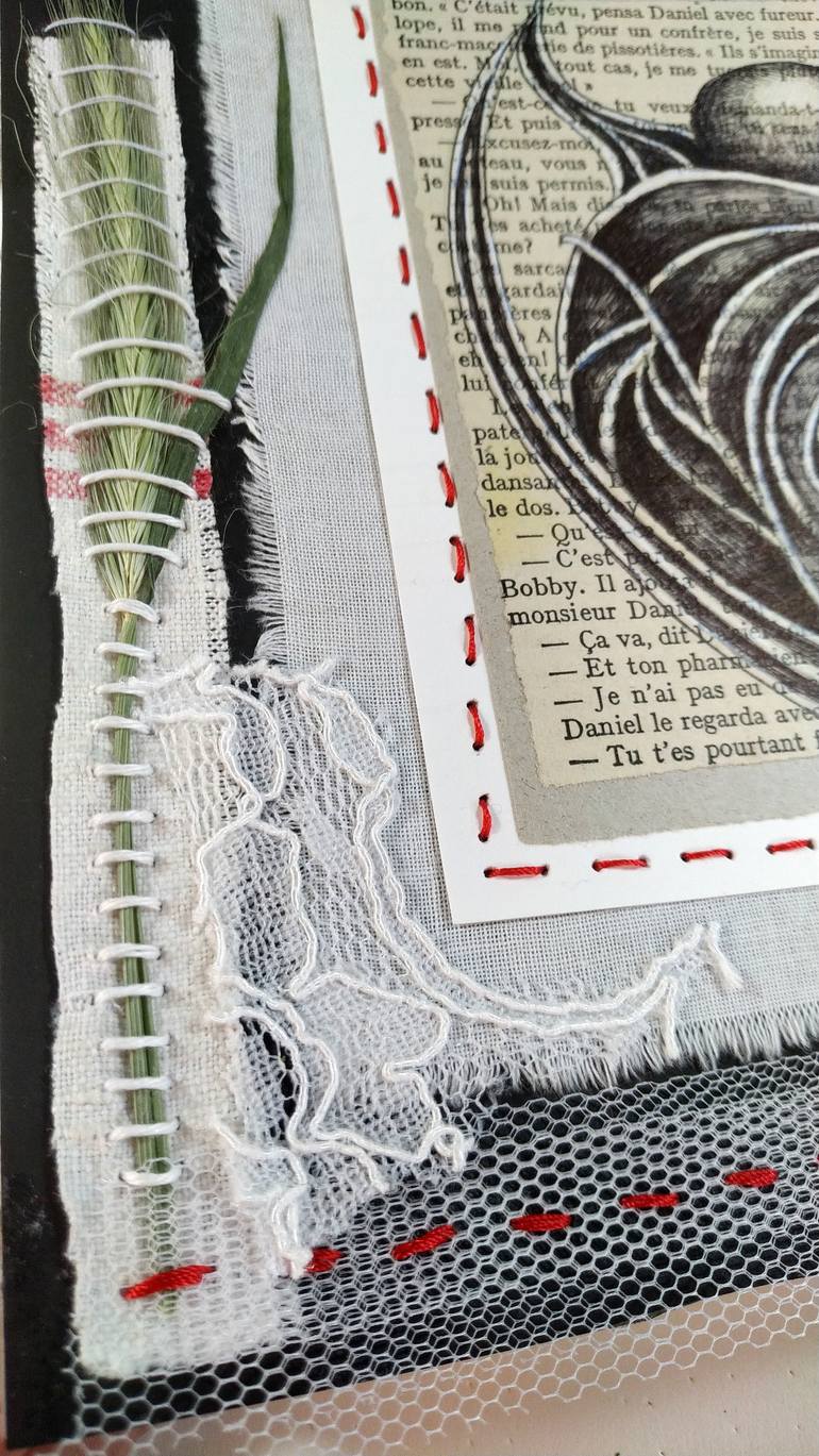 Original Abstract Expressionism Abstract Collage by Alixire Colmant