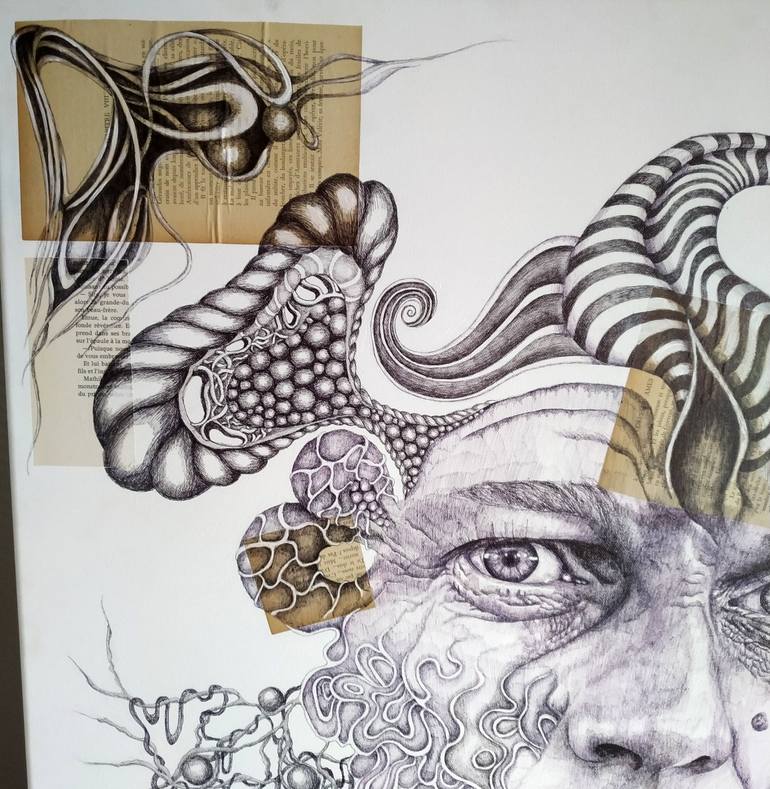 Original Figurative Pop Culture/Celebrity Drawing by Alixire Colmant