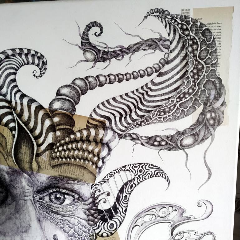 Original Figurative Pop Culture/Celebrity Drawing by Alixire Colmant