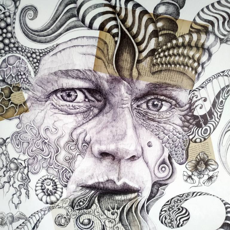 Original Figurative Pop Culture/Celebrity Drawing by Alixire Colmant