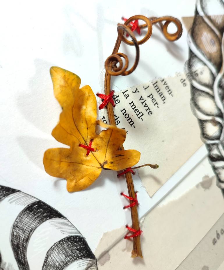 Original Surrealism Abstract Collage by Alixire Colmant