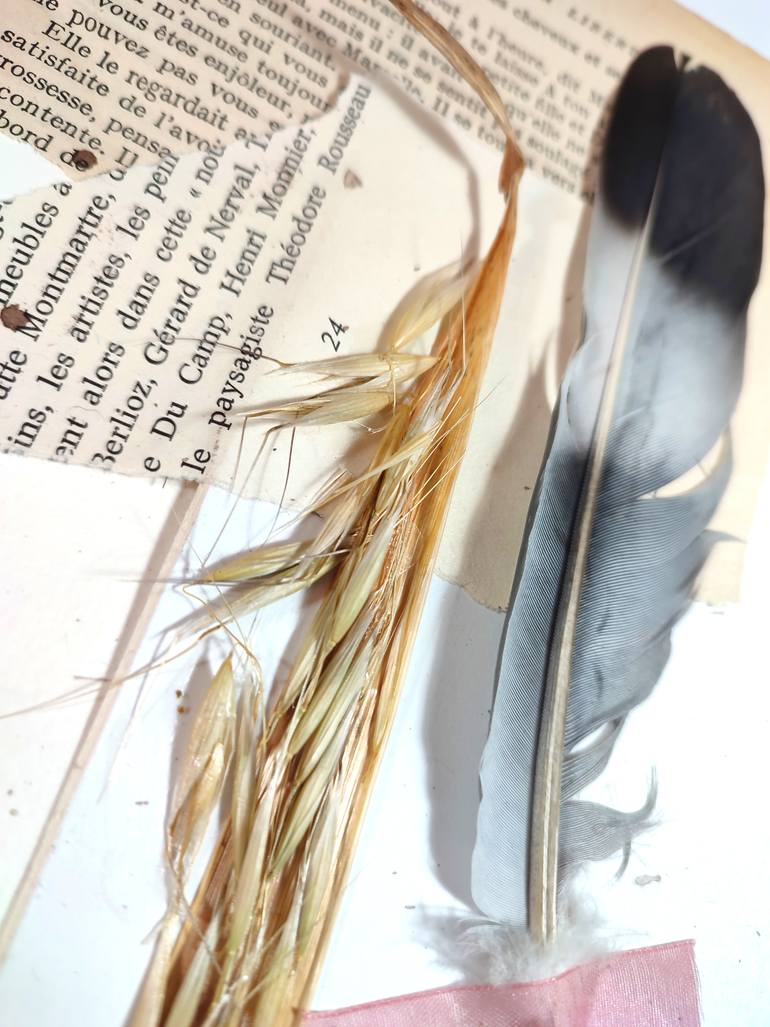 Original Surrealism Abstract Collage by Alixire Colmant