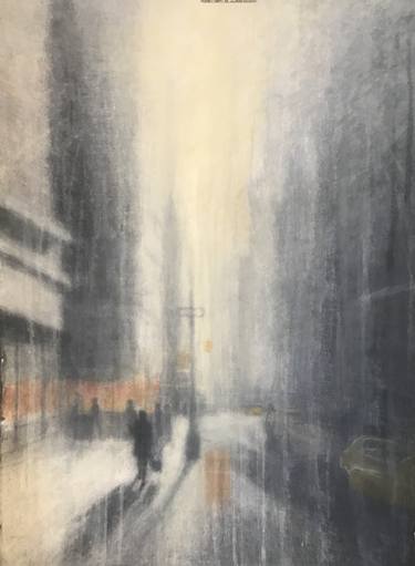 Original Figurative Cities Paintings by Susanhope Fogel