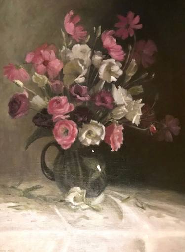 Original Fine Art Floral Paintings by Susanhope Fogel