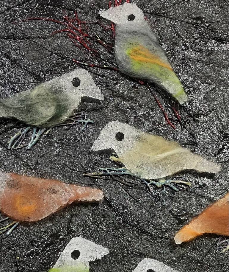 Original Conceptual Nature Mixed Media by Miri Admoni