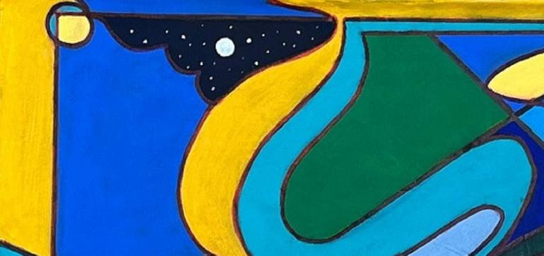 Original Conceptual Abstract Painting by Piero Masia