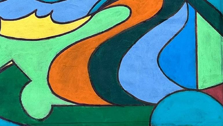 Original Conceptual Abstract Painting by Piero Masia