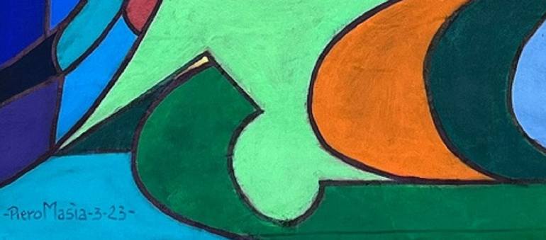 Original Conceptual Abstract Painting by Piero Masia
