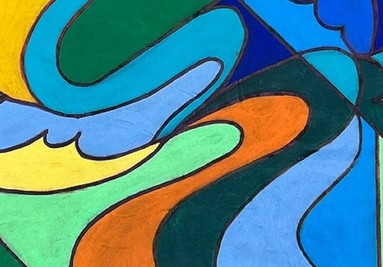 Original Conceptual Abstract Painting by Piero Masia