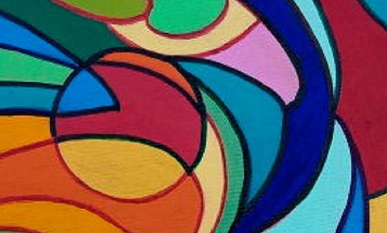 Original Conceptual Abstract Painting by Piero Masia