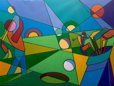 Original Cubism Abstract Paintings by Piero Masia