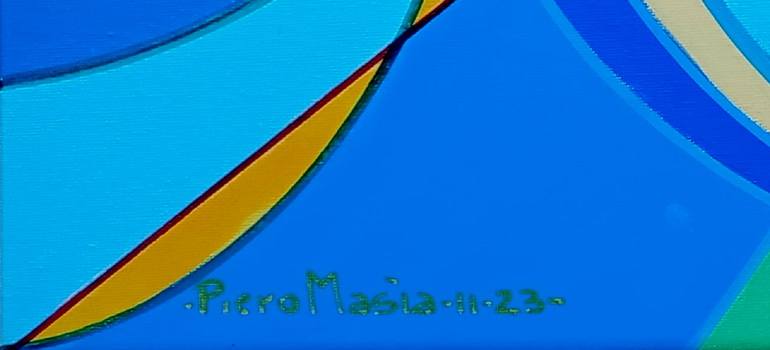 Original Conceptual Abstract Painting by Piero Masia