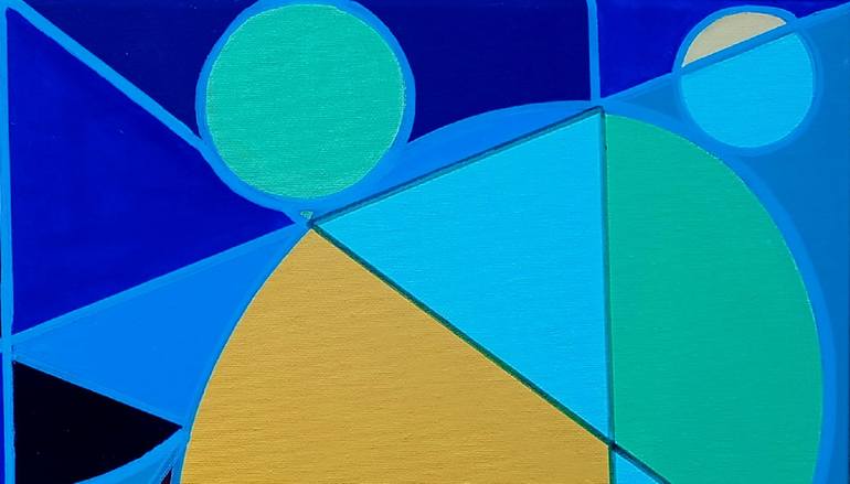 Original Conceptual Abstract Painting by Piero Masia