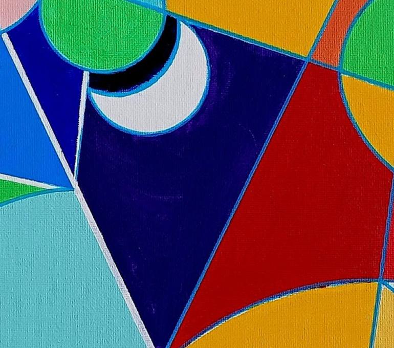 Original Cubism Abstract Painting by Piero Masia