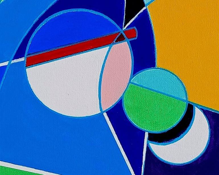 Original Cubism Abstract Painting by Piero Masia