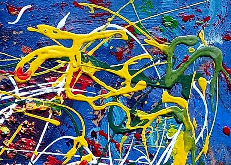 Original Abstract Expressionism Abstract Painting by Piero Masia