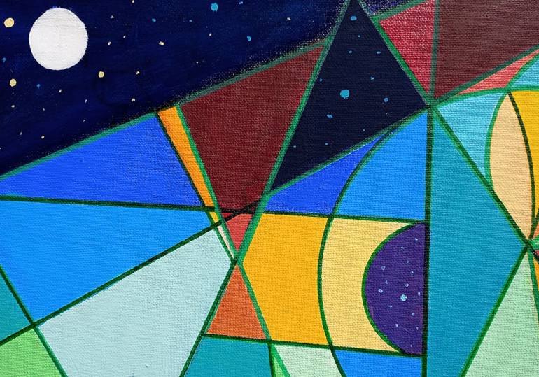 Original Abstract Painting by Piero Masia