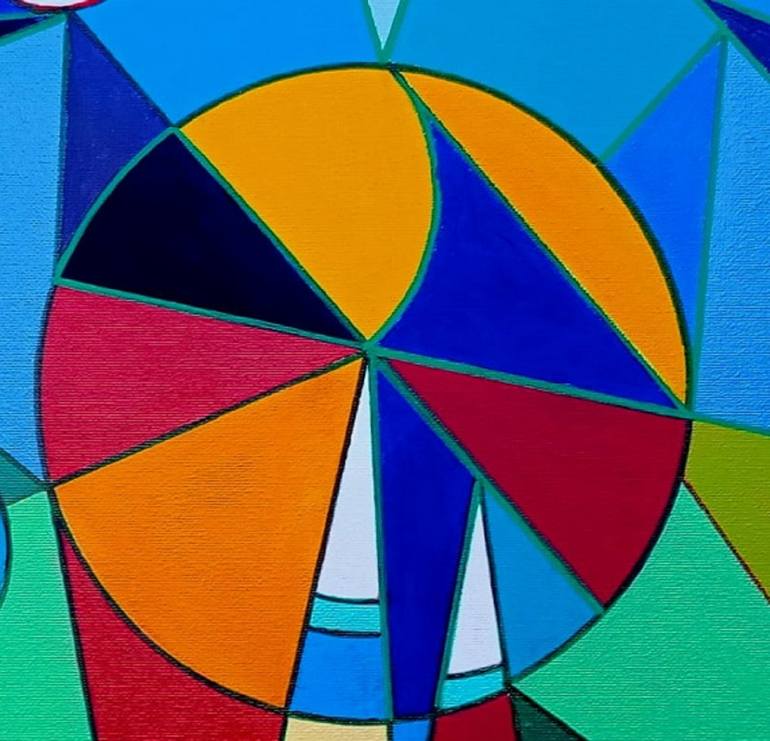 Original Conceptual Abstract Painting by Piero Masia