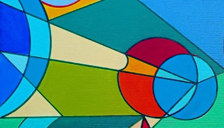 Original Conceptual Abstract Painting by Piero Masia