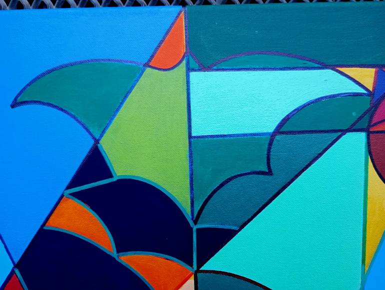 Original Conceptual Abstract Painting by Piero Masia