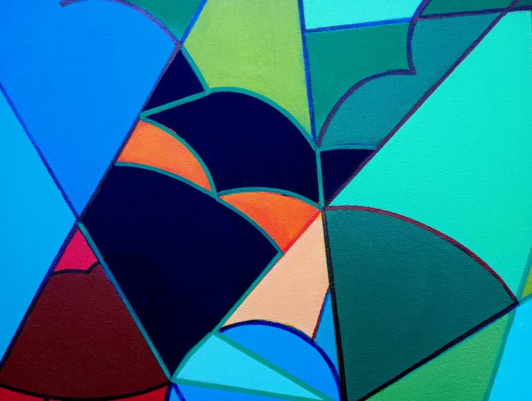 Original Conceptual Abstract Painting by Piero Masia