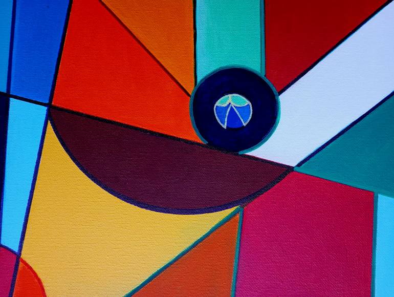 Original Conceptual Abstract Painting by Piero Masia