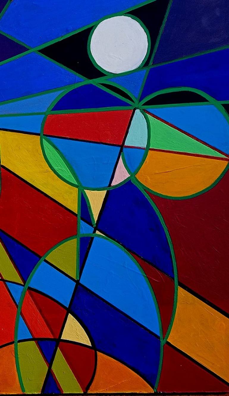 Original Abstract Painting by Piero Masia