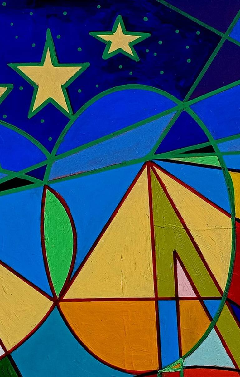 Original Abstract Painting by Piero Masia