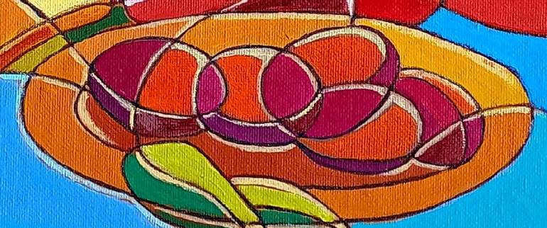 Original Neo-impressionism Still Life Painting by Piero Masia