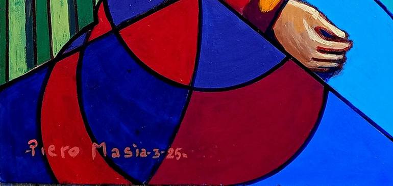 Original Conceptual Abstract Painting by Piero Masia
