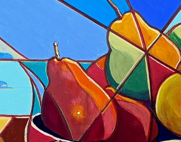 Original Abstract Still Life Painting by Piero Masia