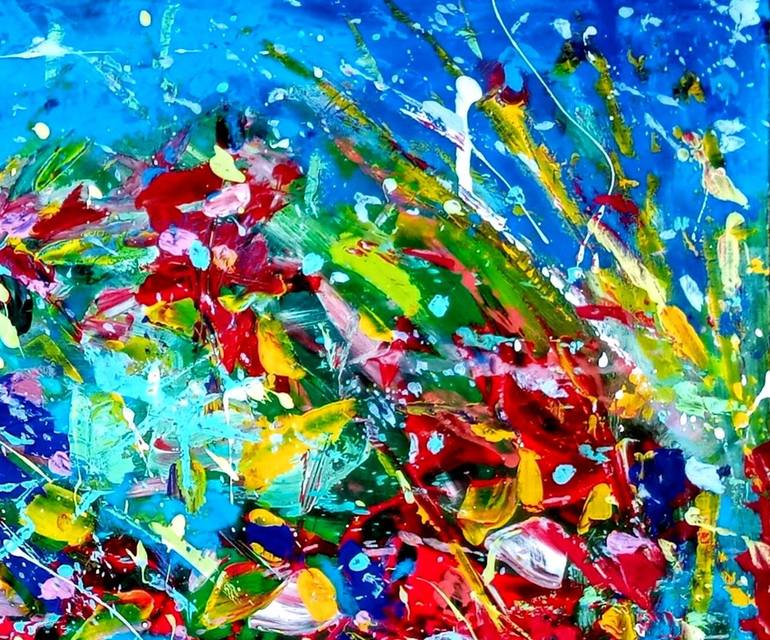 Original Abstract Expressionism Abstract Painting by Piero Masia