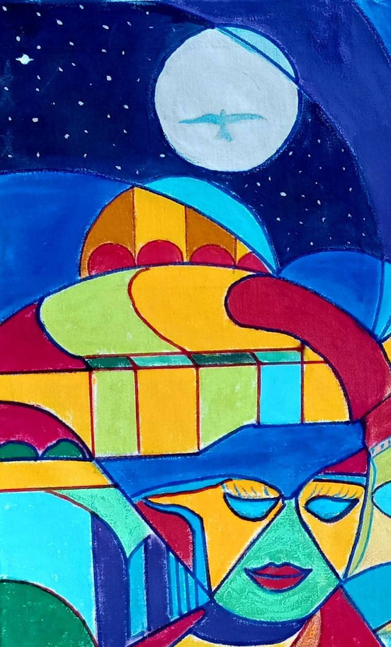 Original Abstract Painting by Piero Masia