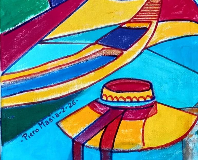 Original Abstract Painting by Piero Masia