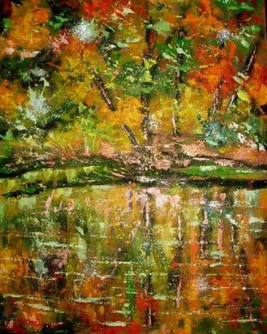 Original Abstract Expressionism Nature Paintings by Piero Masia