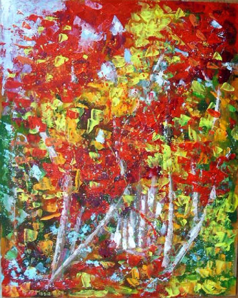 autumn (autunno)_ 40 cm x 50 cm_quotation 6.000 euro Painting by Piero ...