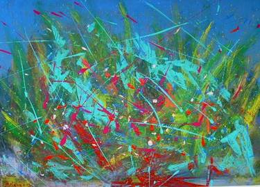 Original Abstract Expressionism Abstract Paintings by Piero Masia