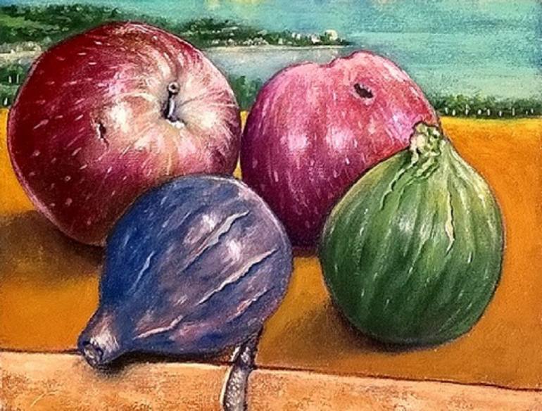 Original Impressionism Still Life Painting by Piero Masia